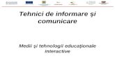 Tehnici de informare şi comunicare