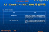1.3  Visual C++.NET 2003 开发环境