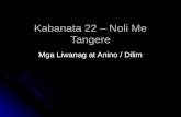 Kabanata 22 – Noli Me Tangere