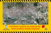 Površine i pravci za evakuaciju  stanovništva Grada Zagreba