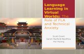 Language Learning in Virtual Worlds:  The Role of FLA and Technical Anxiety