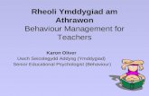 Rheoli Ymddygiad am Athrawon Behaviour Management for Teachers