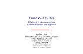 Processus (suite) Réalisation des processus Communication par signaux