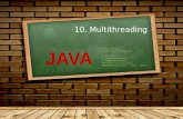 10. Multithreading