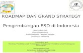 ROADMAP DAN GRAND STRATEGY  Pengembangan ESD di Indonesia