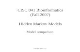 CISC 841 Bioinformatics (Fall 2007) Hidden Markov Models