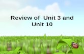 Review of  Unit 3 and Unit 10