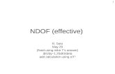 NDOF (effective)