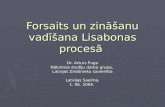 Forsaits un zināšanu vadīšana Lisabonas procesā