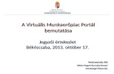 A Virtuális Munkaerőpiac Portál bemutatása