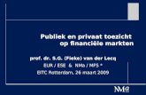 Publiek en privaat toezicht  op financiële markten