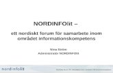 NORDINFOlit –  ett nordiskt forum för samarbete inom området informationskompetens