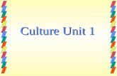 Culture Unit 1