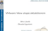 VMware View alapú oktatóterem