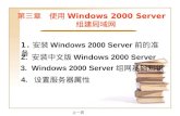 第三章　使用 Windows 2000 Server  组建局域网