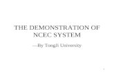 THE DEMONSTRATION OF NCEC SYSTEM