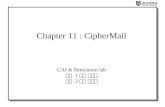 Chapter 11 : CipherMail CAI & Simulation lab 박사 1학기 송수연 석사 2학기 이정복