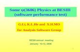 Some  ψ(3686)  Physics at BESIII  (software performance test)