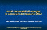 Fonti rinnovabili di energia: le indicazioni del Rapporto ENEA