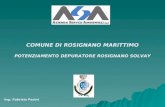 COMUNE DI ROSIGNANO MARITTIMO POTENZIAMENTO DEPURATORE ROSIGNANO SOLVAY