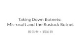 Taking Down Botnets:  Microsoft  and the  Rustock  Botnet