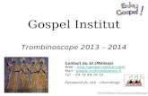 Gospel Institut Trombinoscope 2013 – 2014