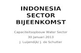 INDONESIA SECTOR BIJEENKOMST