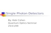 Single Photon Detectors