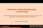 Alternatív információkezelés  a NAVA-ban
