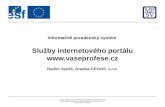 Služby internetového portálu vaseprofese.cz