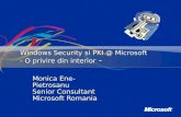 Windows Security si PKI @ Microsoft  - O privire din interior  -