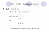 第二章 行列式 ( determinant  )