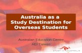 Australia as a  Study Destination for Overseas Students