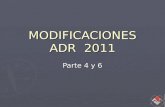 MODIFICACIONES ADR  2011
