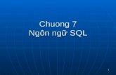 Chuong 7 Ngôn ngữ SQL