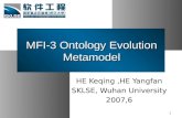MFI-3 Ontology Evolution Metamodel