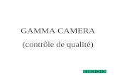 GAMMA CAMERA (contrôle de qualité)