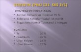 STATISTIK (PNU 121  SKS 2/1)