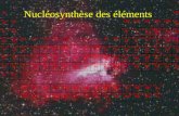 Nucléosynthèse des éléments