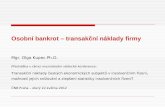 Osobní bankrot – transakční náklady firmy