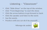 Listening –  “Classroom”
