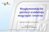 R eglementările pentru evidenţa migraţiei interne