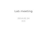 Lab meeting