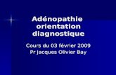 Adénopathie  orientation diagnostique