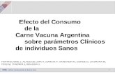 Efecto del Consumo      de la  Carne Vacuna Argentina      sobre parámetros Clínicos