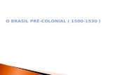 O BRASIL PRÉ-COLONIAL ( 1500-1530 )