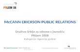 McCANN ERICKSON PUBLIC RELATIONS