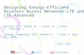 Designing  Energy-Efficient Wireless  Access  Networks:LTE and LTE-Advanced