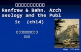 文化資產與公眾考古學  Renfrew & Bahn. Archaeology and the Public  (ch14)