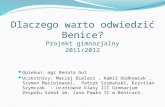 Dlaczego warto odwiedzić Benice? Projekt gimnazjalny 2011/2012